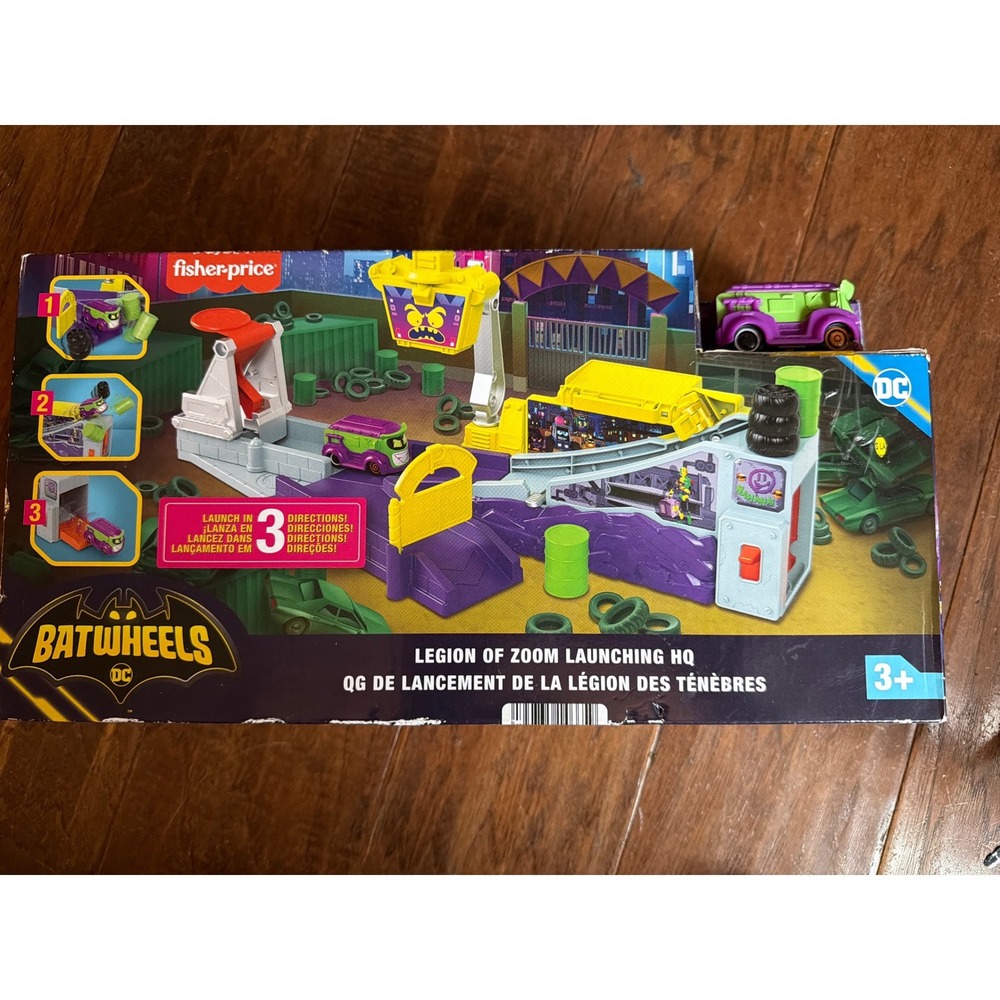 Fisher-Price Batwheels DC Playset with Prank Vehicle HMX07 New